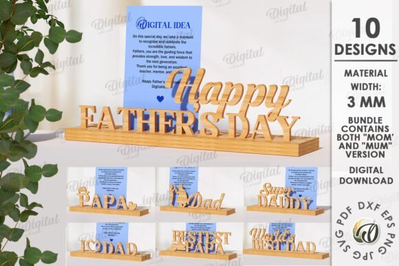 Tarjetero Para El Dia Del Padre Creativo Digital